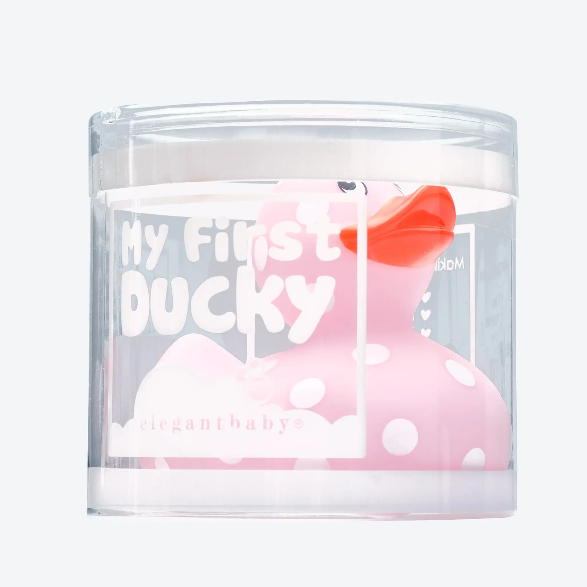 Pink Dot Duck Toy