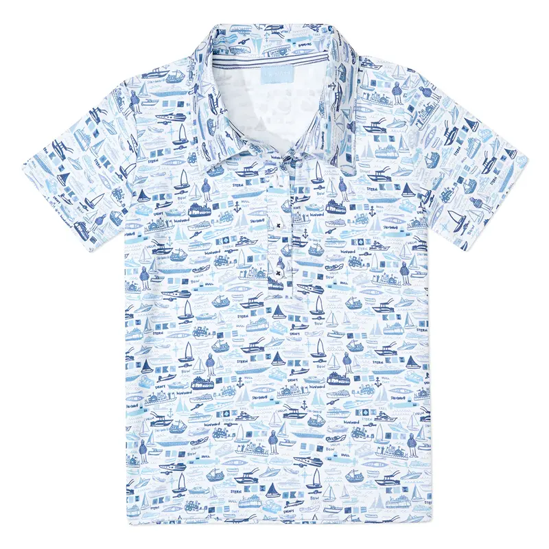 Joy Street Joy Street Boats Polo Shirt