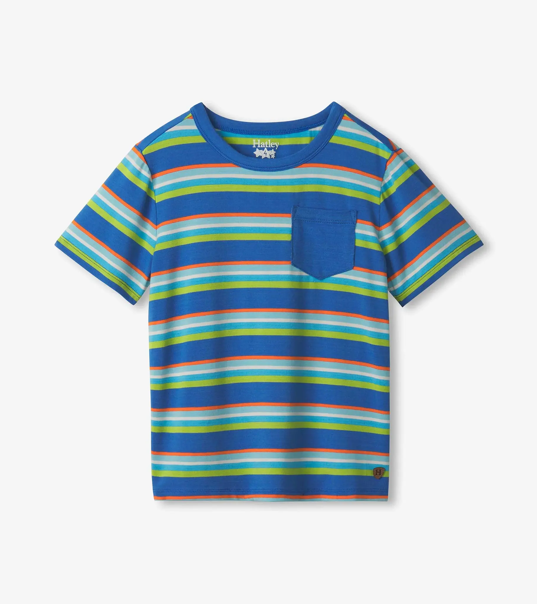 Hatley Hatley Sapphire Stripes Bamboo Tee