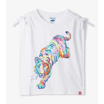 Hatley Hatley Tiger Cinched Shoulder Top