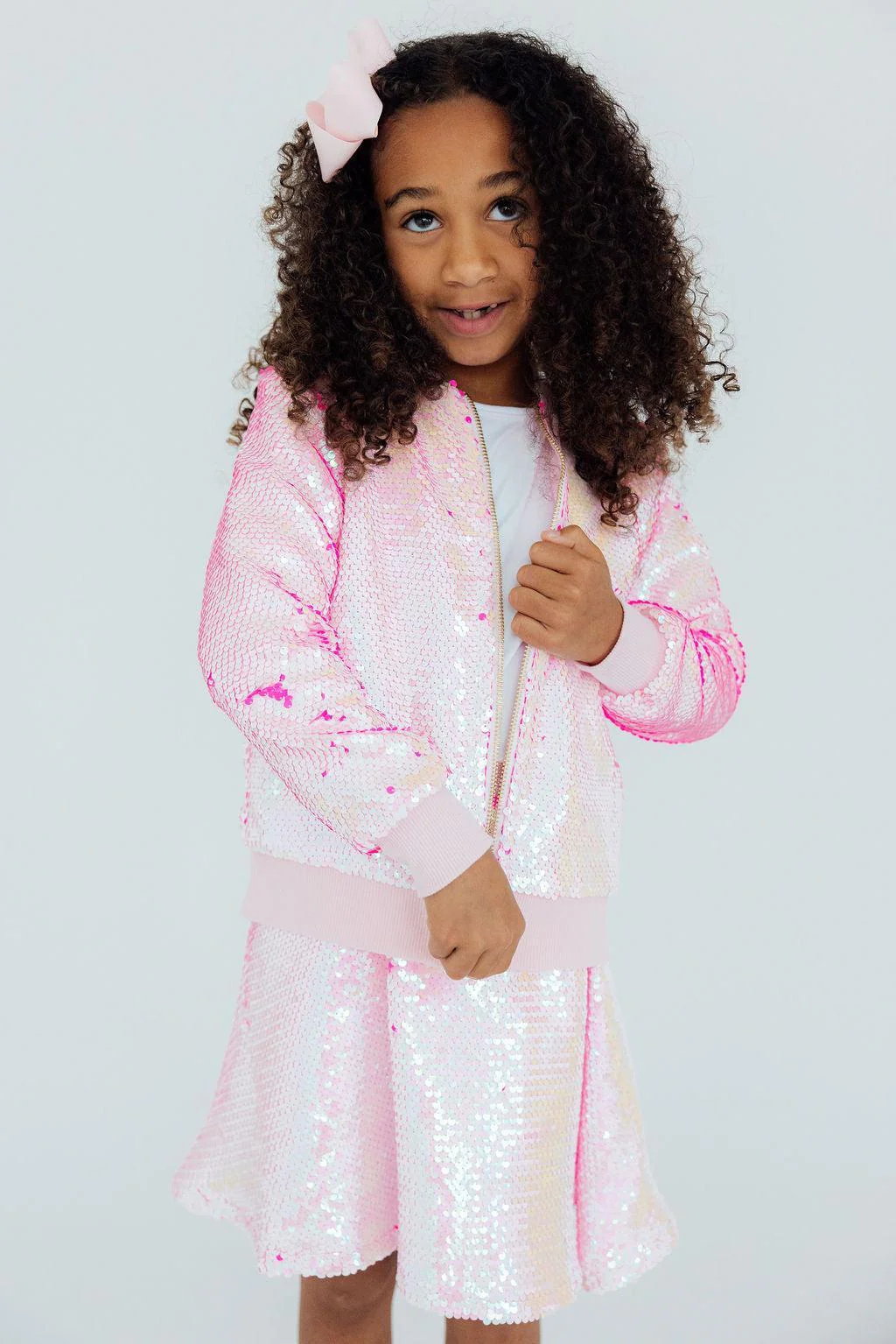Mila & Rose Mila & Rose Diva Pink Flip Sequin Jacket