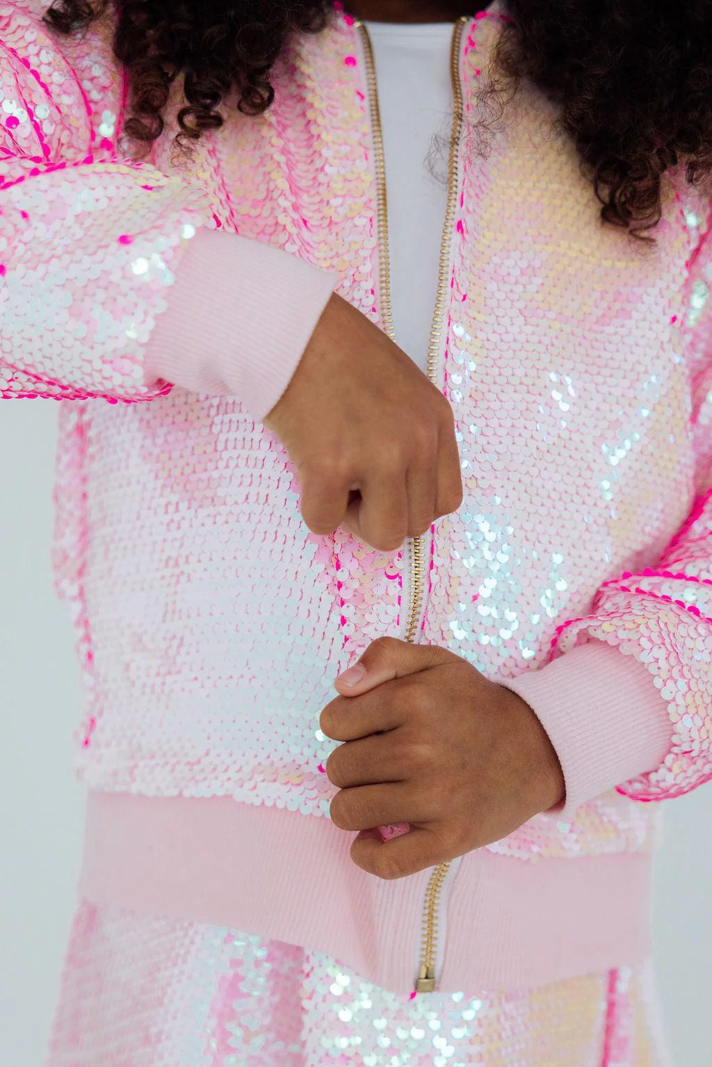 Mila & Rose Mila & Rose Diva Pink Flip Sequin Jacket