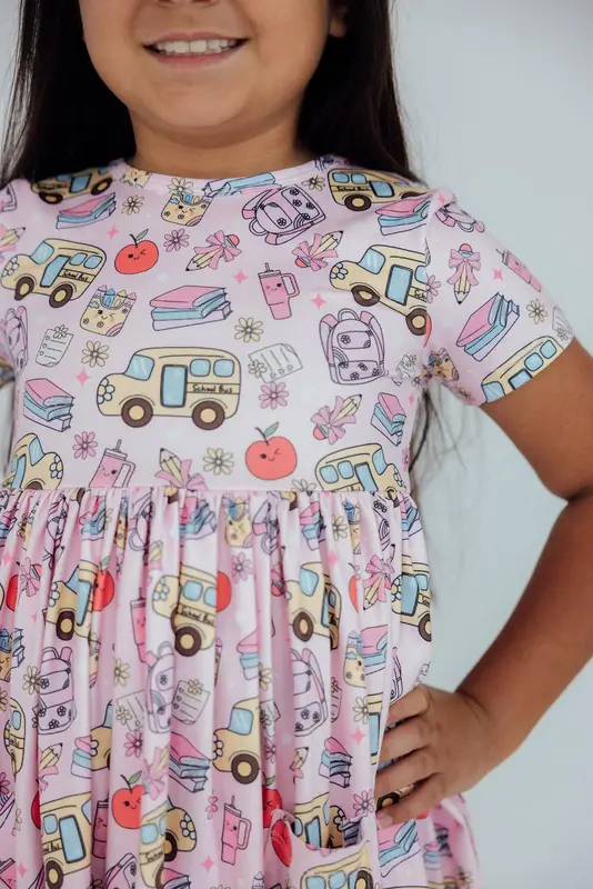 Mila & Rose Mila & Rose Playground Princess S/S Pocket Twirl Dress