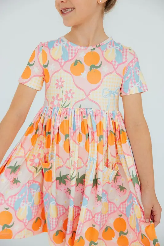 Mila & Rose Mila & Rose Summer Picnic S/S Pocket Twirl Dress