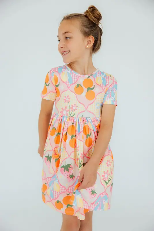 Mila & Rose Mila & Rose Summer Picnic S/S Pocket Twirl Dress