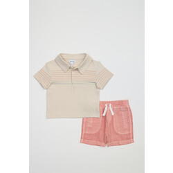 Splendid Splendid Picnic Short Sleeve Polo Set