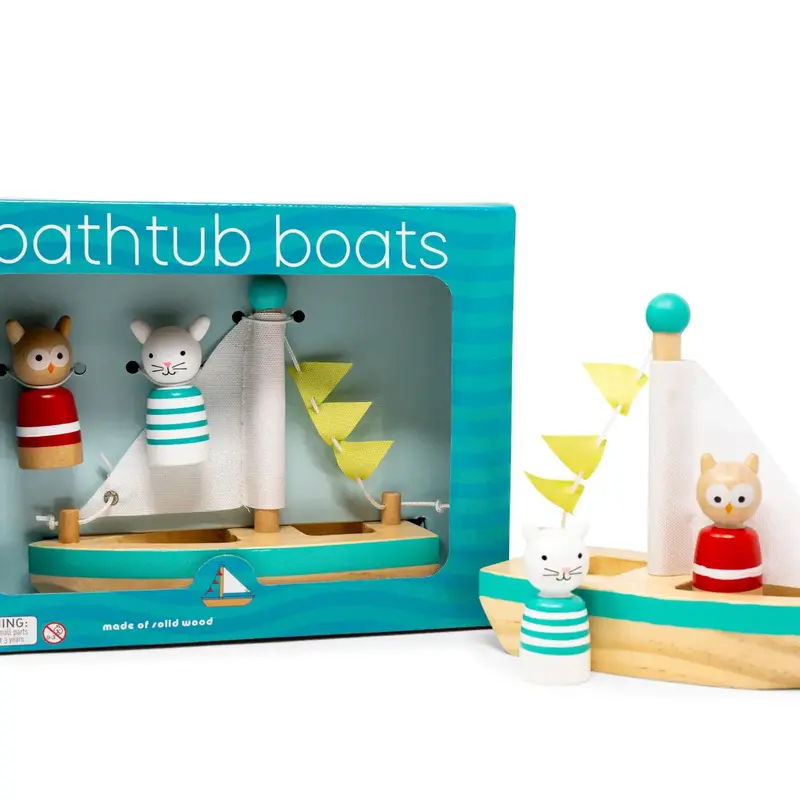 Jack Rabbit Creations Jack Rabbit Boats & Buddies Bath Toy - Owl & Pussycat