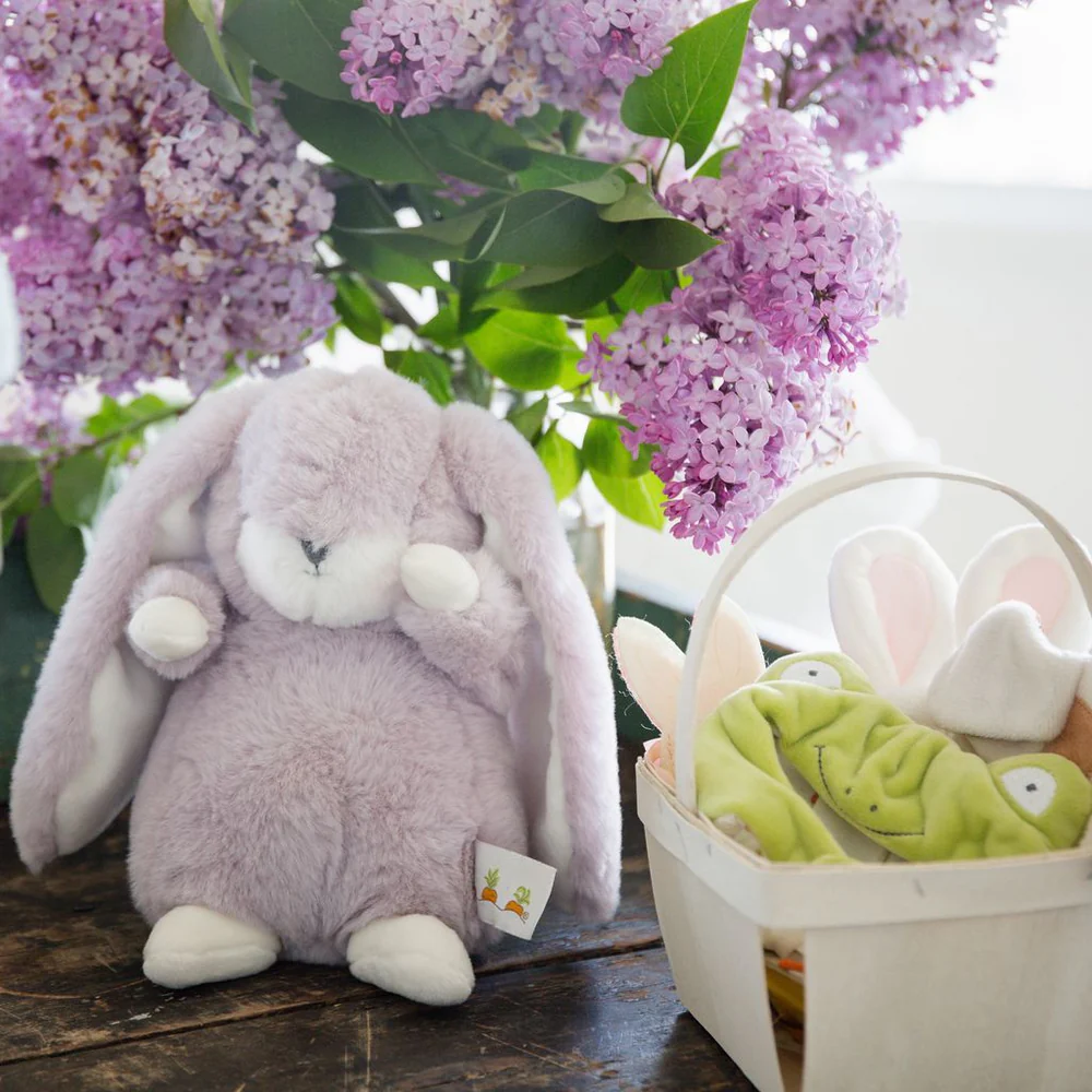 Bunnies by the Bay Bunnies by the Bay Tiny Nibble 8" Bunny Lilac Marble