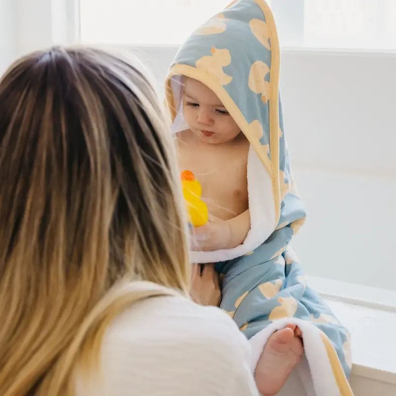 Copper Pearl Copper Pearl Ducky Premium Baby Knit Hooded Towel