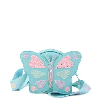 OMG Accessories Blue Butterfly Shaped Crossbody Bag