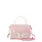 OMG Accessories Tweed Butterfly Front Flap Crossbody Bag-Pink