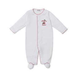 kissy kissy Kissy Kissy Baby's First Christmas Footie