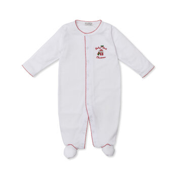 kissy kissy Kissy Kissy Baby's First Christmas Footie