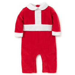 kissy kissy Kissy Kissy Christmas Capers Velour Playsuit