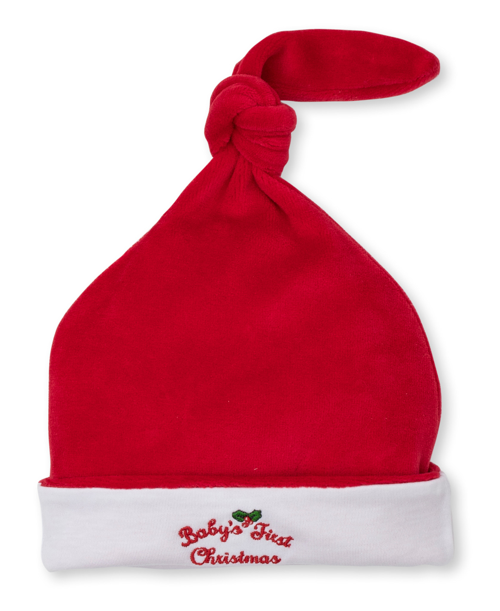 kissy kissy Kissy Kissy Baby's First Christmas Velour Stocking Hat