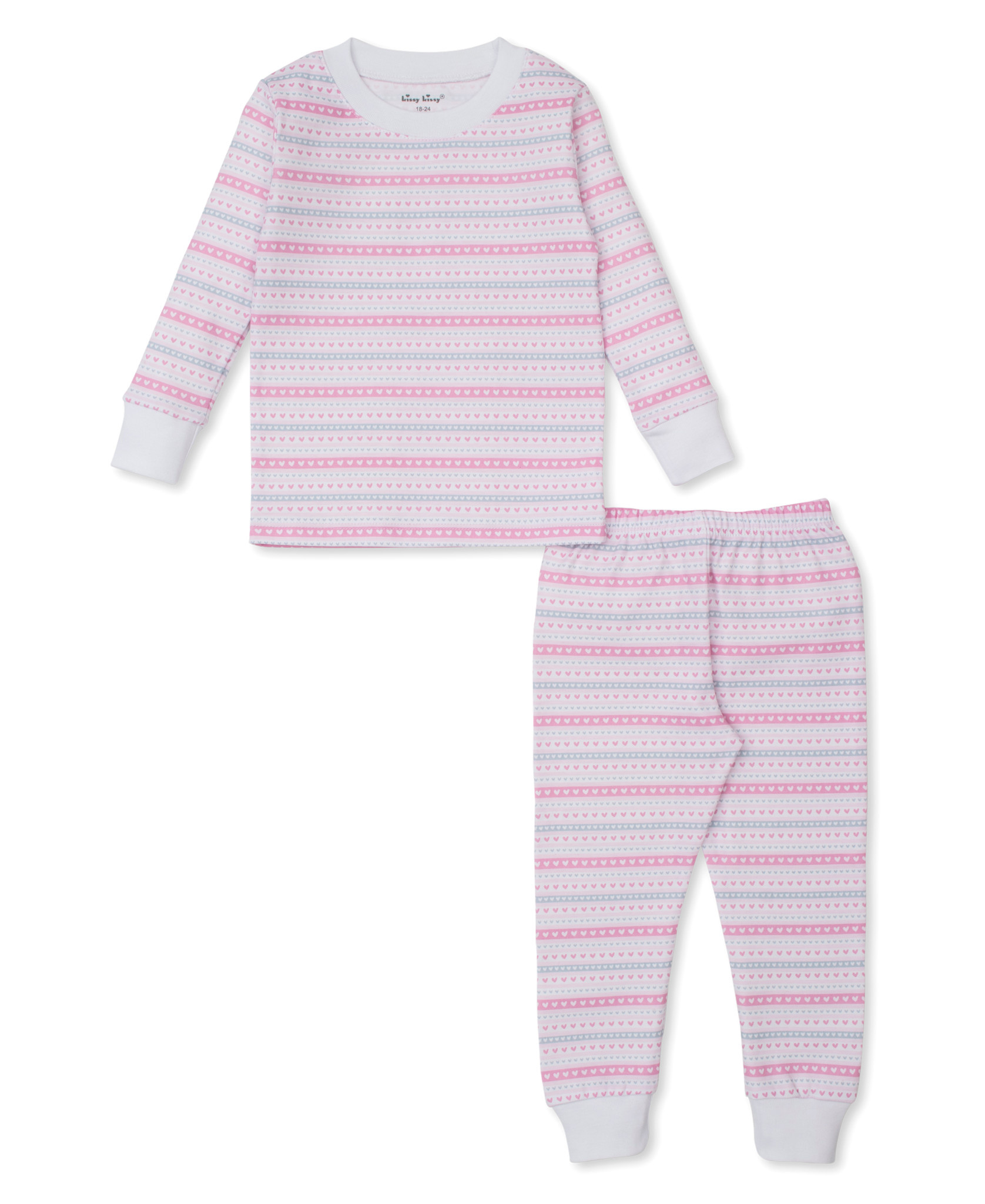kissy kissy Kissy Kissy Baby Elephant Hearts PJ Set