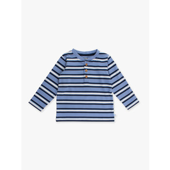 RuffleButts Rufflebutts Knit Long Sleeve Henley Tee