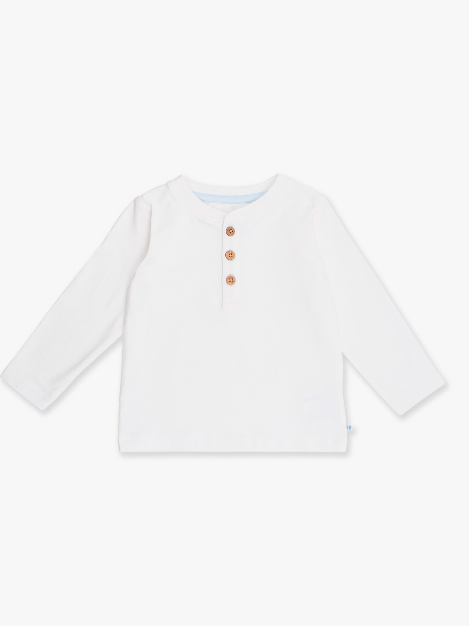 RuffleButts Rufflebutts Knit Long Sleeve Henley Tee