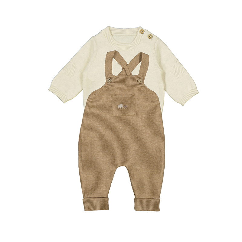 Mayoral Mayoral Knit Overall Set