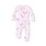 Angel Dear Angel Dear Pretty Bows 2 Way Ruffle Zipper Footie