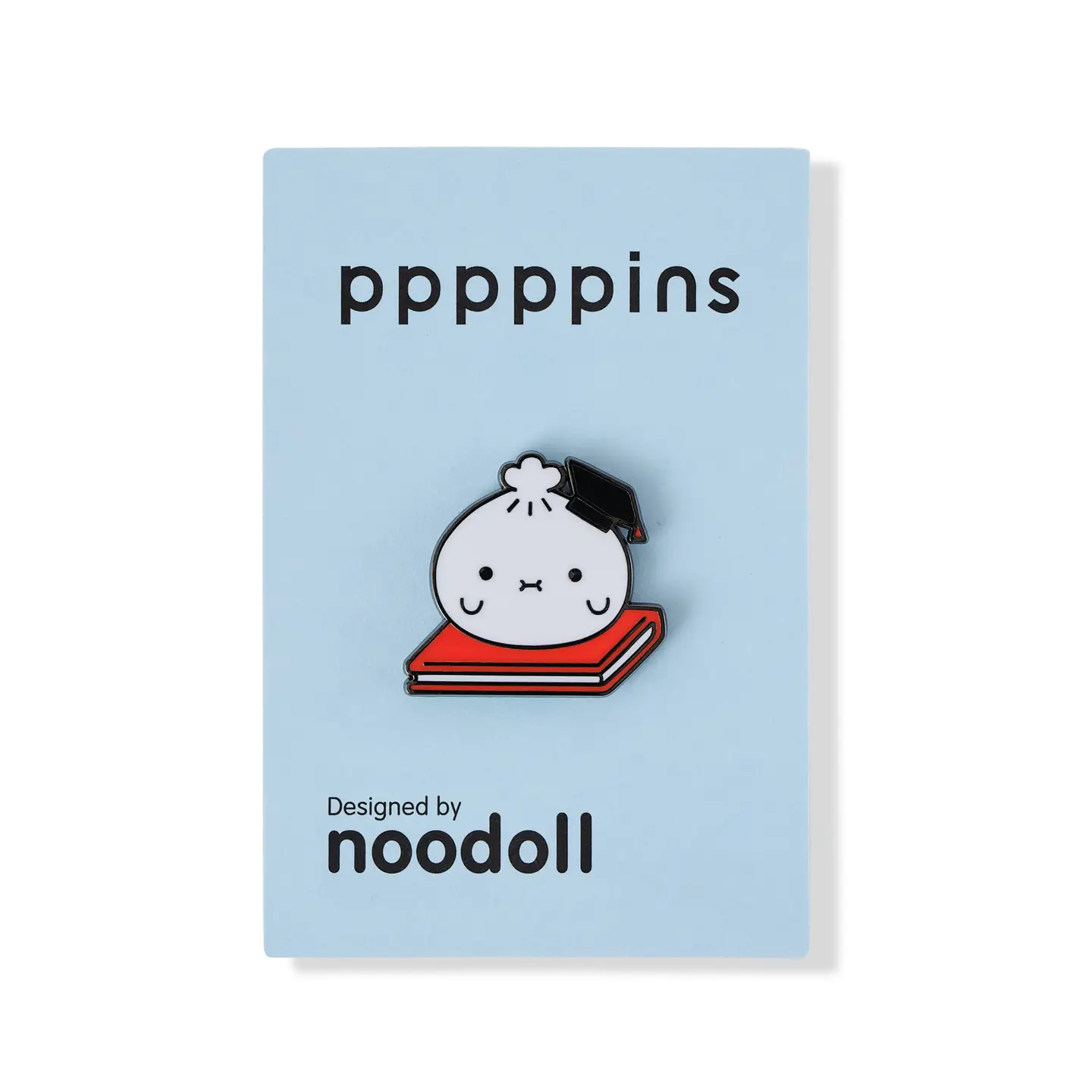 Noodoll Noodoll Enamel Pin - Graduation Ricebao - White Bao