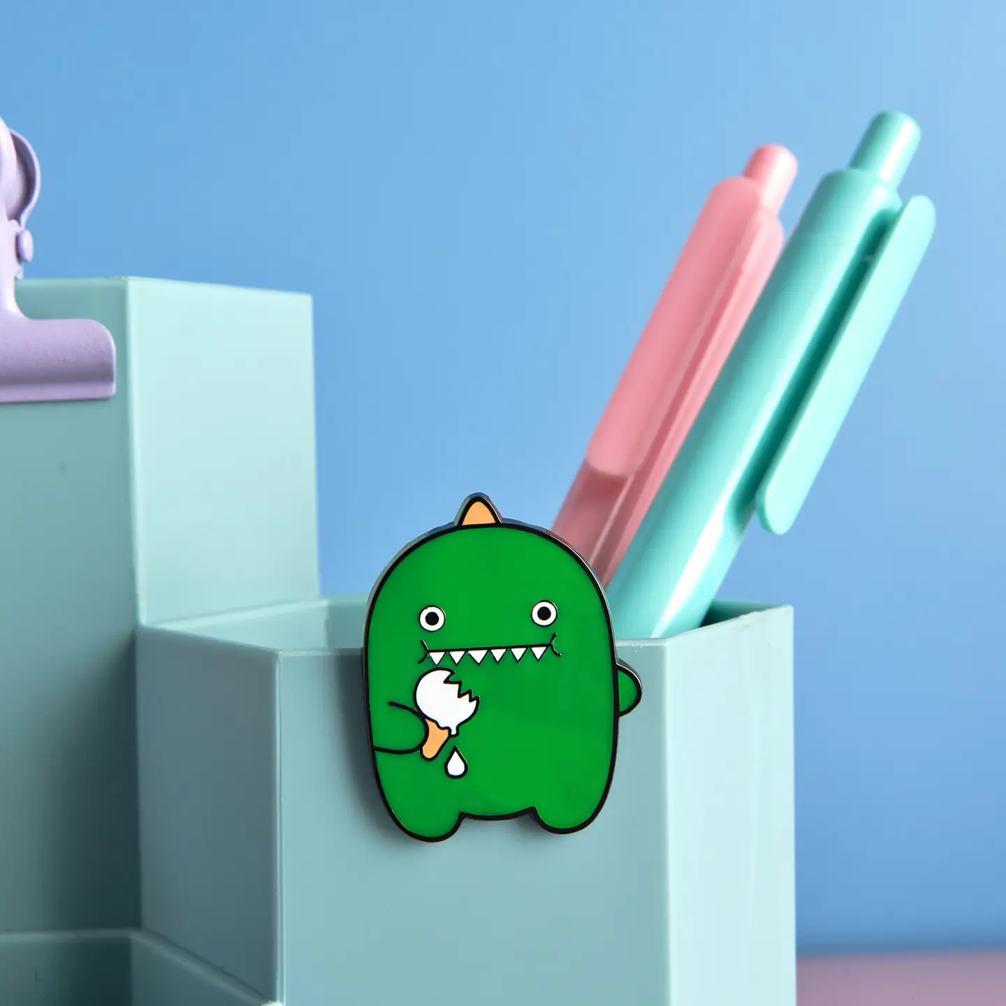 Noodoll Noodoll Enamel Pin - Ricedino Dinosaur