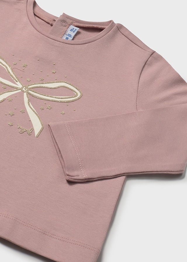 Mayoral Mayoral Bow Long Sleeve T-Shirt