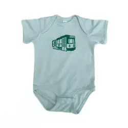 Sidetrack Sidetrack Boston MBTA Green Line Trolley Onesie
