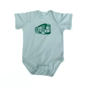 Sidetrack Sidetrack Boston MBTA Green Line Trolley Onesie