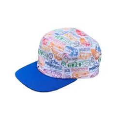 Sidetrack Sidetrack Toddler MBTA Vehicles Print 5-Panel Hat
