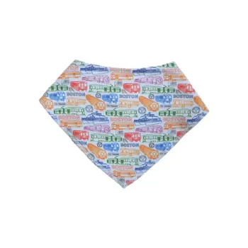 Sidetrack Sidetrack Boston MBTA Vehicles Bandana Bib