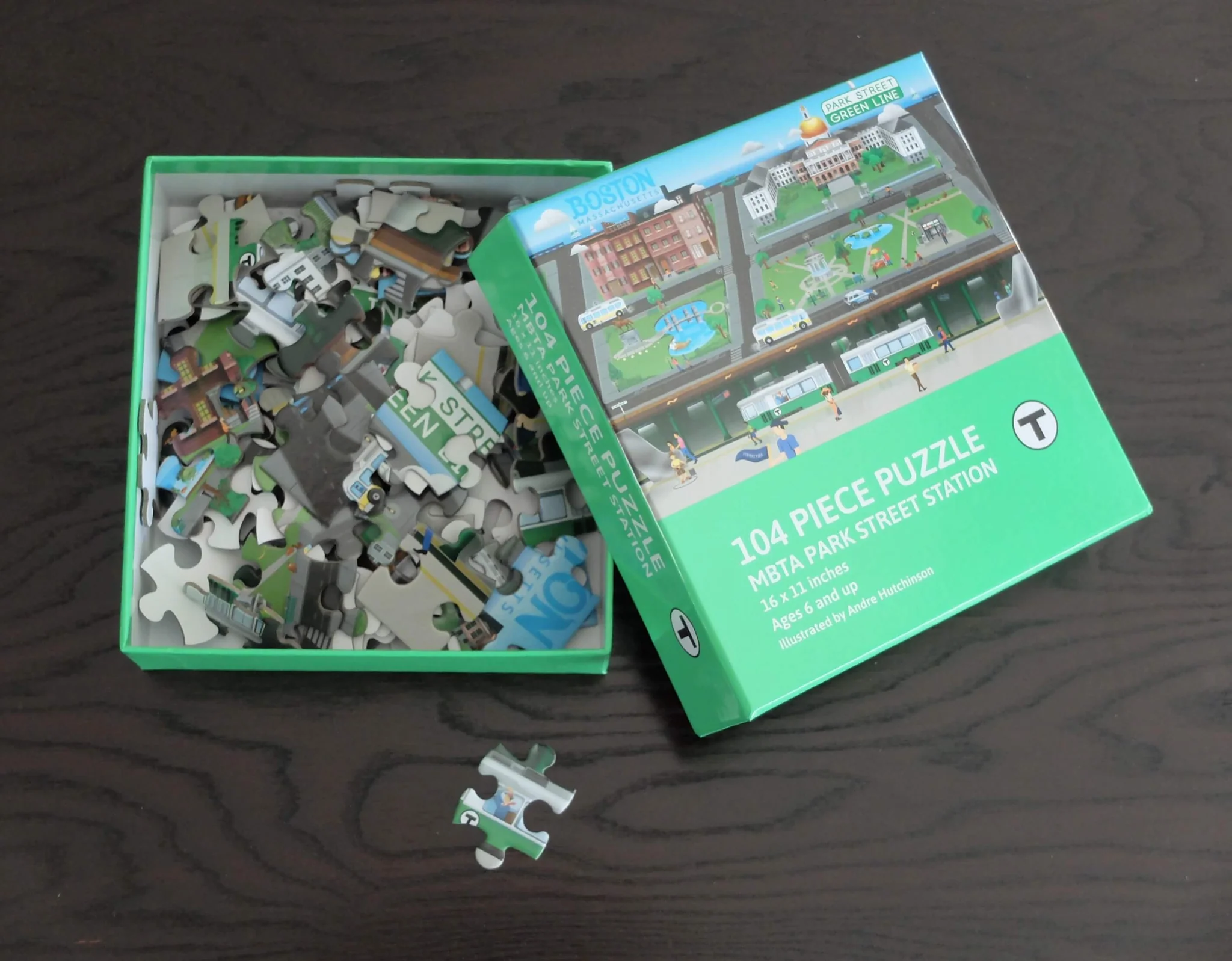 Sidetrack Sidetrack MBTA 104pc Jigsaw Puzzle - Park St. Station in Boston