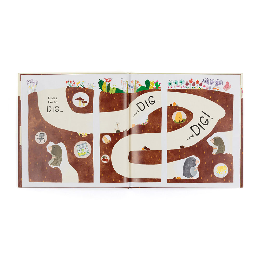 JellyCat Jellycat Muswell Mole and the Buried Treasure Book