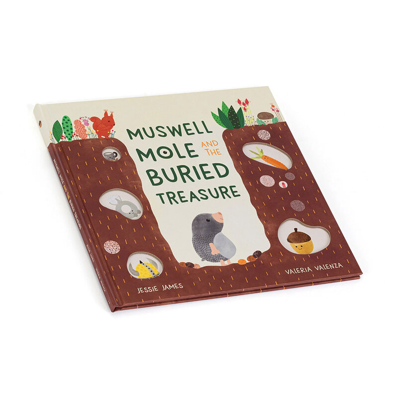 JellyCat Jellycat Muswell Mole and the Buried Treasure Book