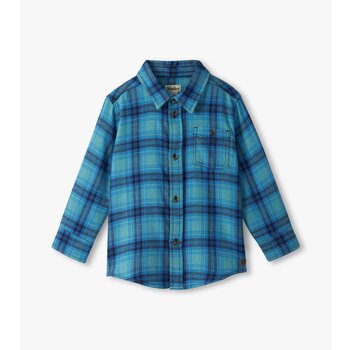 Hatley Hatley Blue Stone Plaid Button Down Shirt