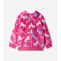 Hatley Hatley Beautiful Horses Fleece Zip-Up Hoodie