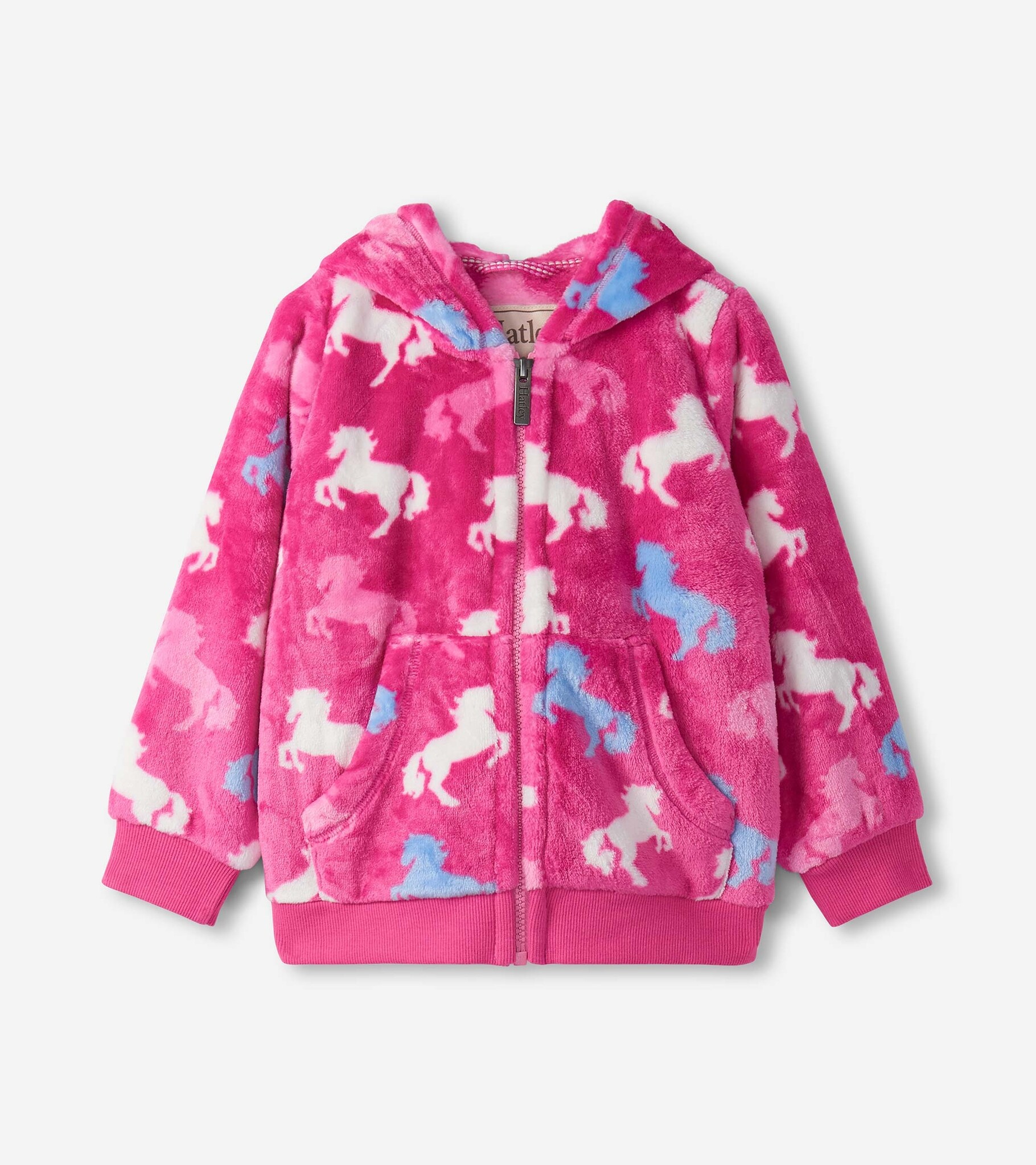 Hatley Hatley Beautiful Horses Fleece Zip-Up Hoodie