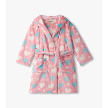 Hatley Hatley Big Hearts Fuzzy Fleece Robe