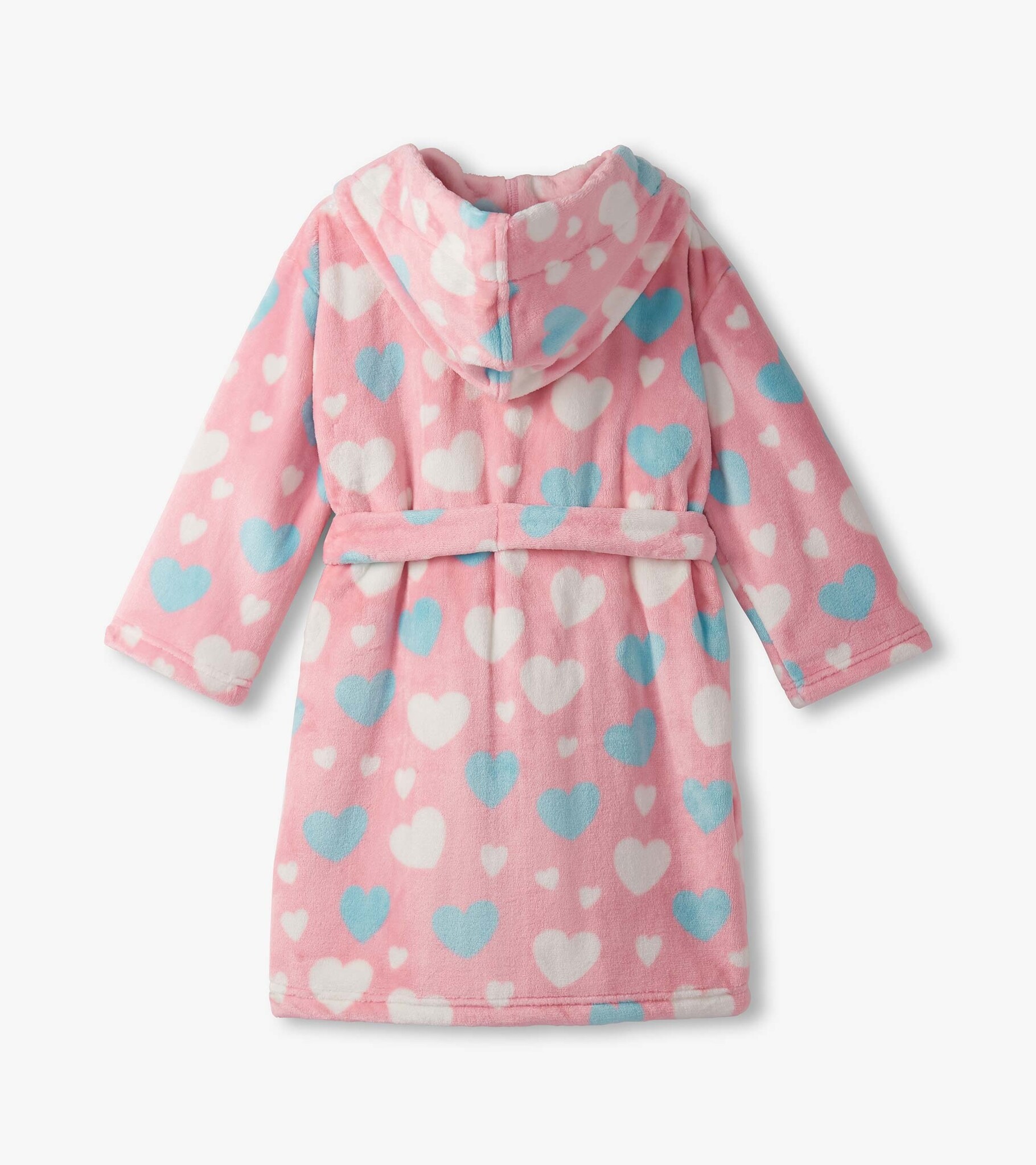 Hatley Hatley Big Hearts Fuzzy Fleece Robe