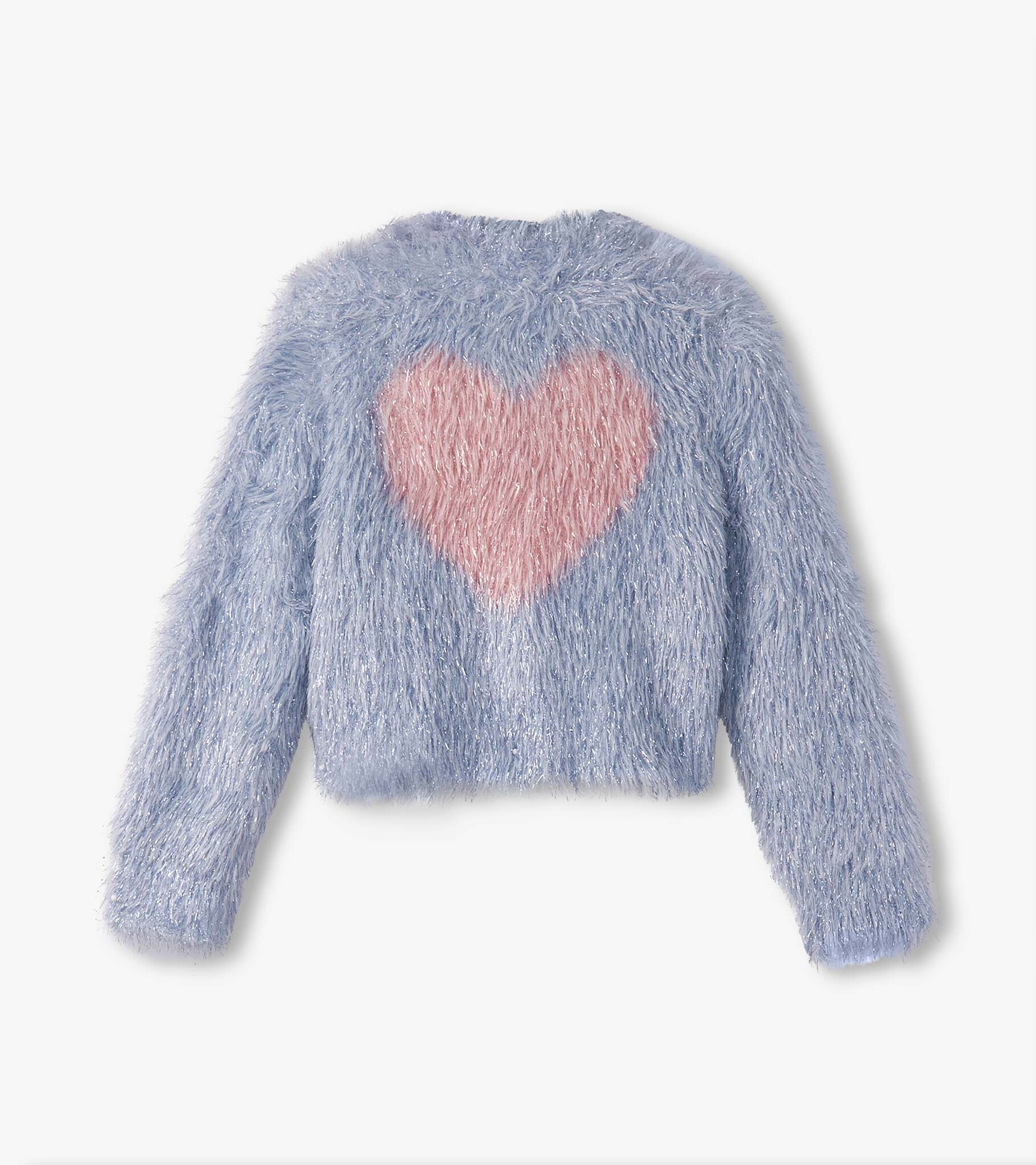 Hatley Hatley Glitter Heart Metallic Cardigan