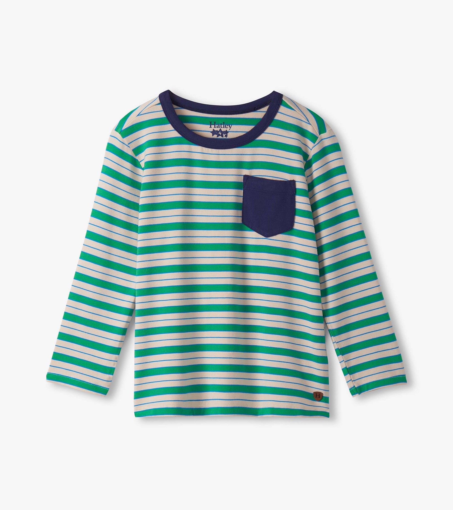 Hatley Hatley Blarney Striped Long Sleeve Bamboo Tee