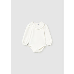 Mayoral Mayoral Ruffle Collar Bodysuit