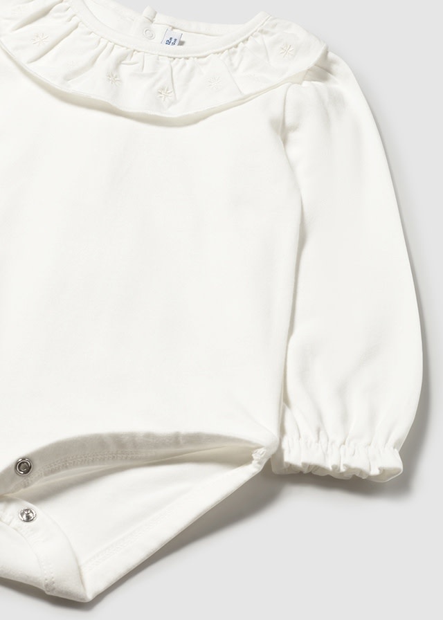 Mayoral Mayoral Ruffle Collar Bodysuit