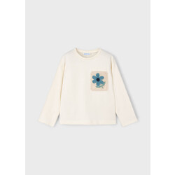 Mayoral Mayoral Flower Long Sleeve T-Shirt