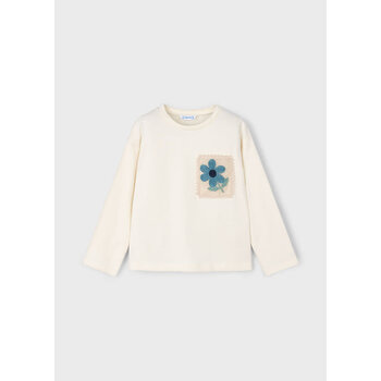 Mayoral Mayoral Flower Long Sleeve T-Shirt