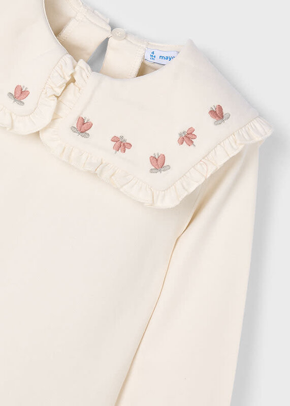 Mayoral Mayoral Floral Collar Blouse