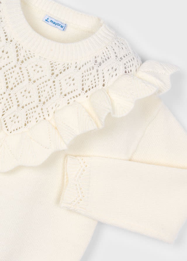 Mayoral Mayoral Ruffle Sweater