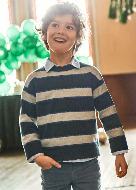 Mayoral Mayoral Stripe Basic Sweater