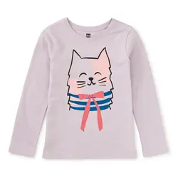 Tea Collection Tea Bowtie Kitty Graphic Tee