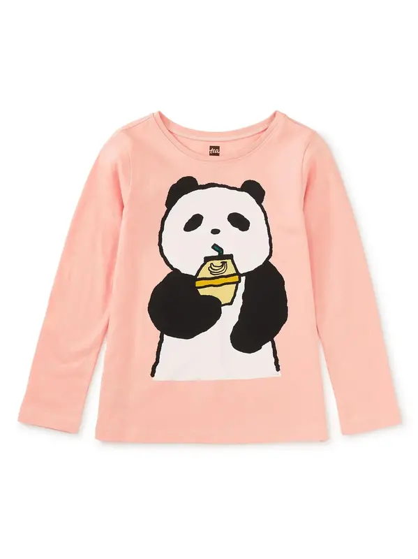 Tea Collection Tea Banana Milk Panda Graphic Tee